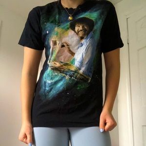 Bob Ross graphic t shirt from Spencer’s size m